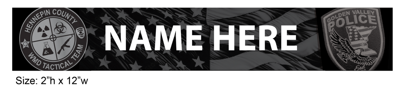 Golden Valley Police Locker Tags 12"