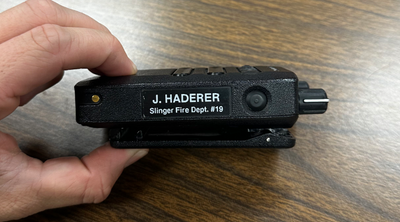 Fire Department Pager Monitor 7 Information Decal